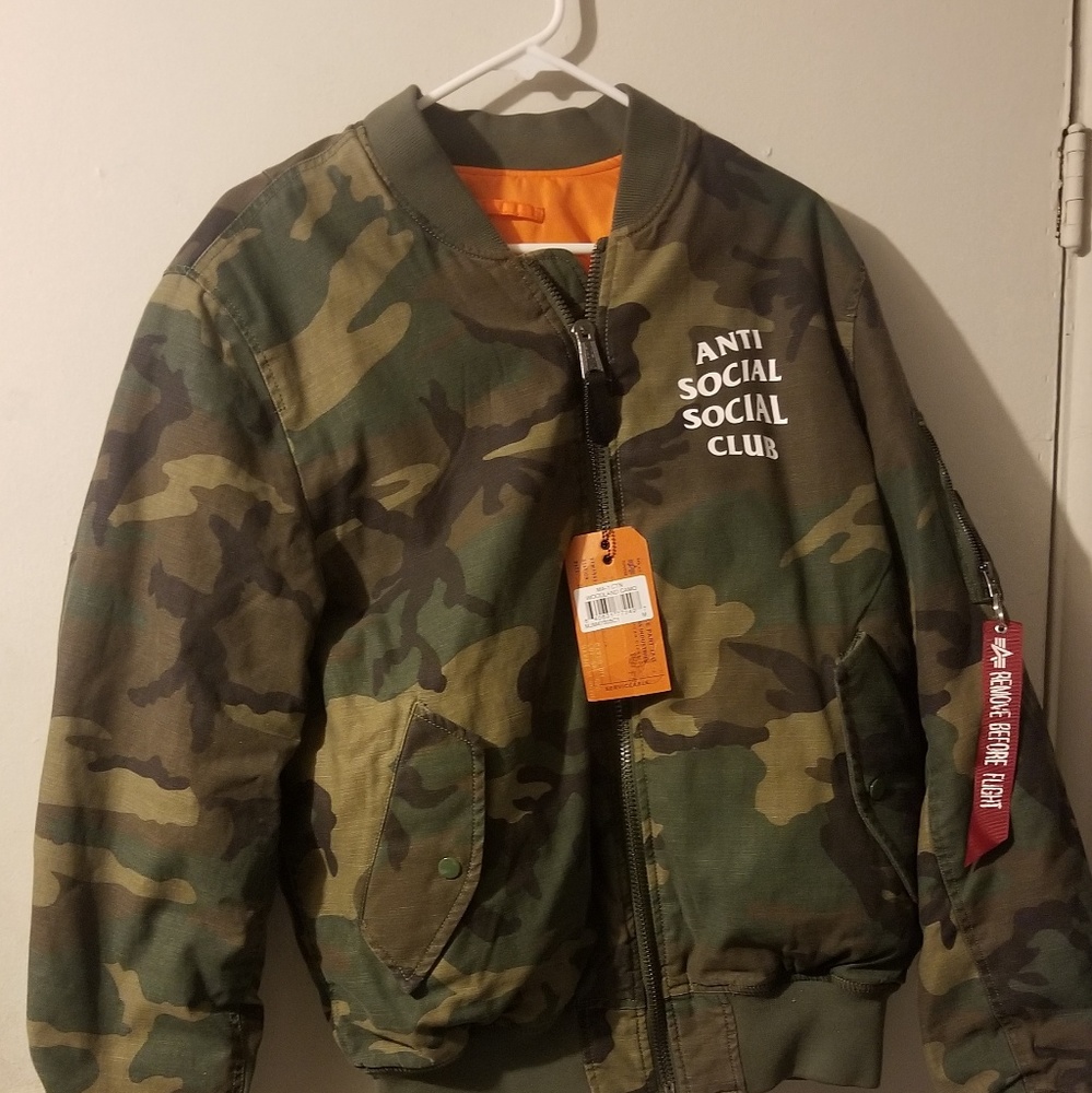 Anti social social club SR22 bomber jacket